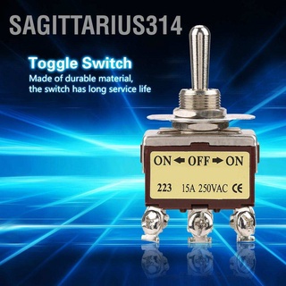 Sagittarius314 สวิตช์เปิดปิด 3 ตําแหน่ง 6 Pin 12 มม. 15A 250Vac