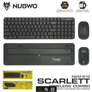 NUBWO ComboSet Wireless รุ่น NKM-610 สัญญาณ 2.4G บังคับไกลถึง 10 เมตร