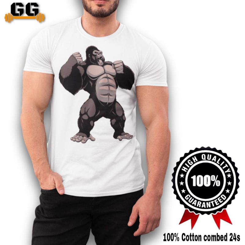 เสื้อยืด King Kong Angry DAILY WEAR SPORT GYM FITNESS