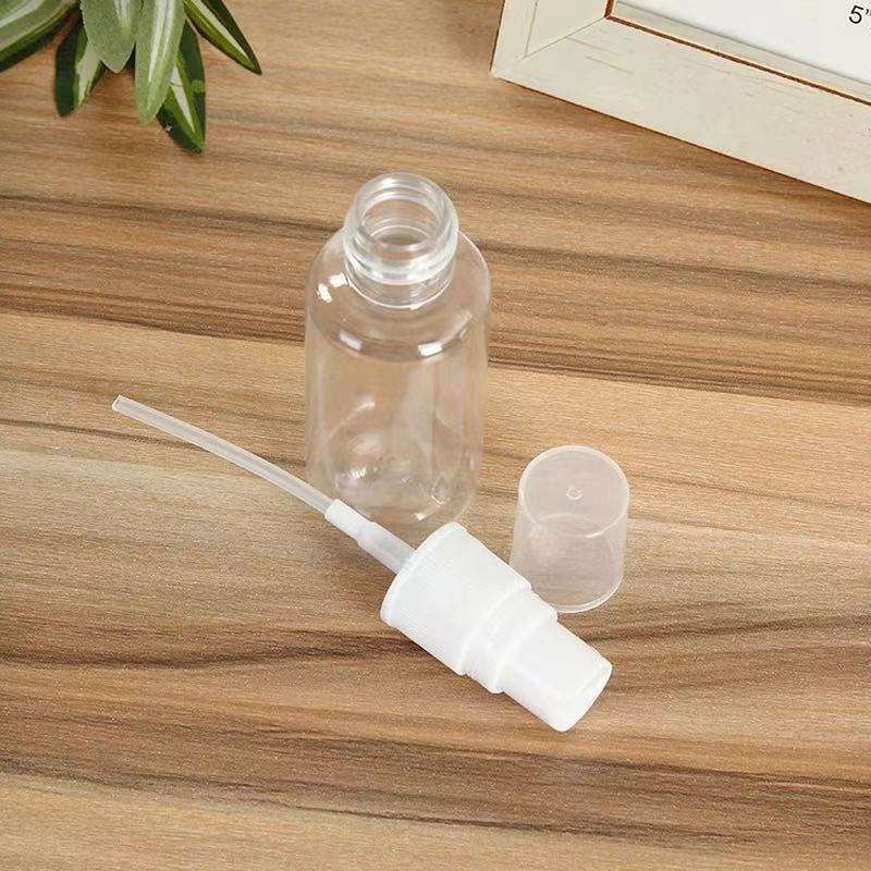 ขวดสเปรย์ขวด50ml 100ml PET ใสขวดสเปรย์พลาสติกเครื่องสำอางน้ำหอมแยกขวดฆ่าเชื้อแอลกอฮอล์สเปรย์หม้อ ราคา ถูกที่สุด ดีลบีเคเค แกลเลอรีภาพที่ 7