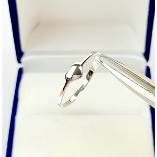 🎁Heart ring : แหวนหัวใจ เล็กๆ  /  แหวนเงินแท้ 92.5% น่ารักๆ ดีไซน์เกาหลี มินิมอล แหวนเงินแท้ 100 Major silver : E-V-He6