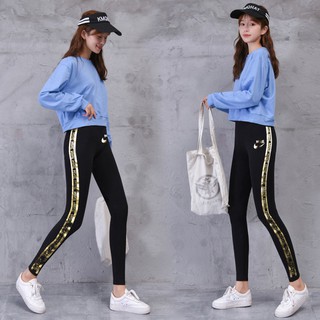 MingDeng Leggings 8921-11กางเกงเลคกิ้งขายาว ผ้าเกาหลี ส่ได้สบาย FREE SIZE รอบเอว 24-42 นิ้ว มี 5 สีให้เลือก