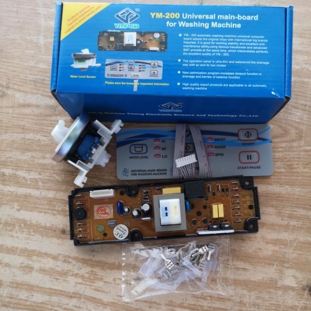 แผงแปลงเครื่องซักผ้า บอร์ดเครื่องซักผ้า ฝาบน ใช้ได้ทุกยี่ห้อ SXY2200 Universal 6-9กก. YM200