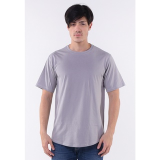 เสื้อยืด basic curved hi-low hem (ซิลเวอร์)