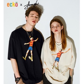 [Jungle Joint name] เสื้อยืดแขนสั้น พิมพ์ลาย ecko rhino แฟชั่นฤดูร้อน