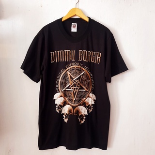 เสื้อยืดโอเวอร์ไซส์เสื้อยืด ปักลาย Dimmu BAND DISTRO Music PUNK ROCK สําหรับผู้ชาย และผู้หญิงS-3XL