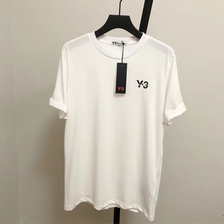 [S-5XL]Adds Y-3 Yoji Yamamoto เสื้อยืดแขนสั้น แขนห้าส่วน ปักลายซามูไร ทรงหลวม สีดํา เรียบง่าย สําหรับผู้ชาย Y3