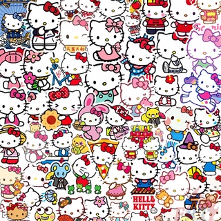 SANRIO 90 ชิ้น / ชุด ☆ ซานริโอ้ สติกเกอร์ Hello Kitty ขนาดเล็ก ☆ สติกเกอร์ ลายกราฟฟิติ กันน้ํา DIY