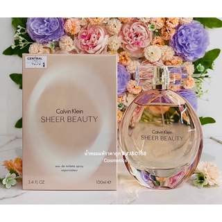 (Calvin Klein) Ck Sheer Beauty ขวดใหญ่ EDT 100 ml น้ำหอมแท้แบรนด์เนมเค้าเตอร์ห้างของแท้จากยุโรป❗️