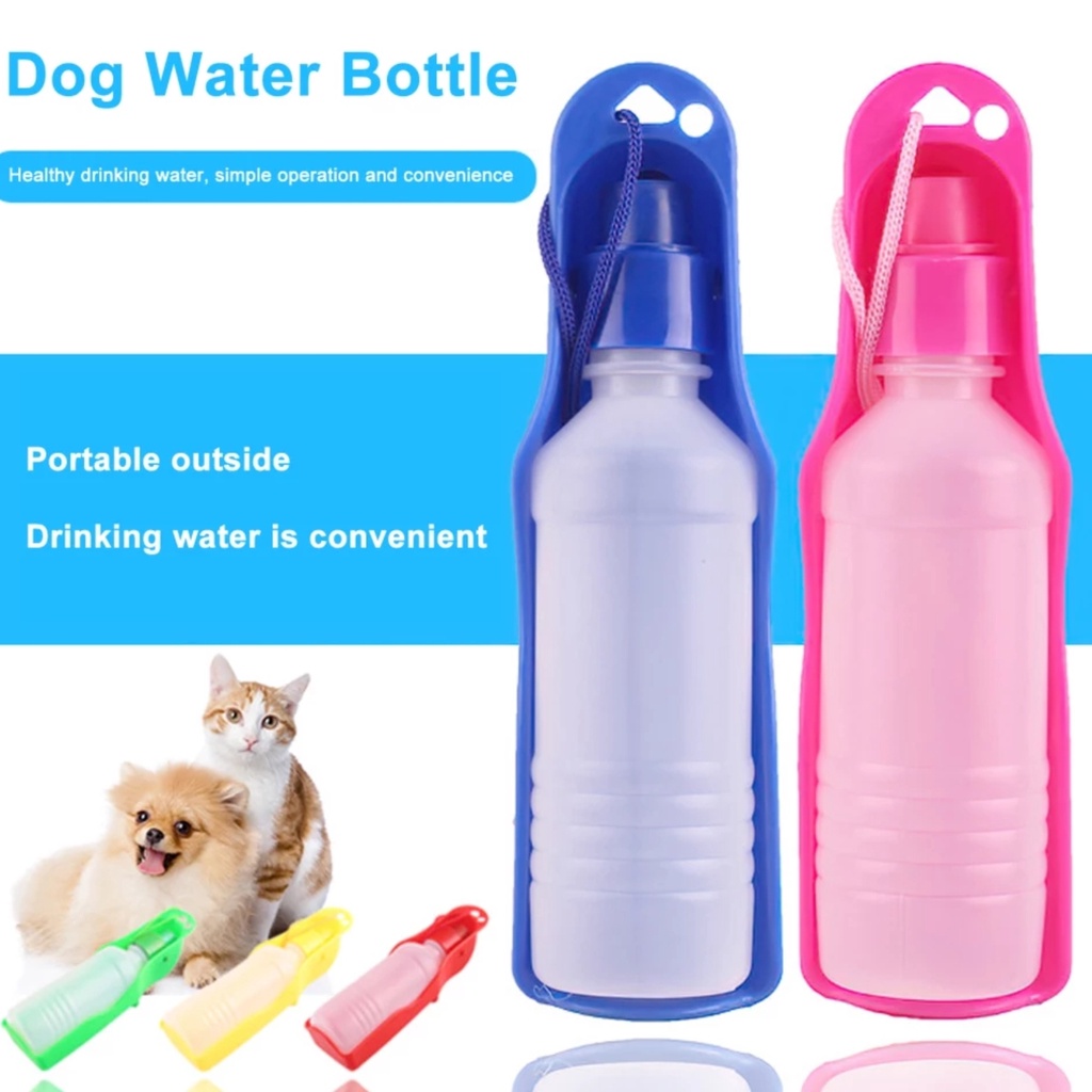 <พร้อมส่ง>ขวดน้ำ ขวดให้น้ำสัตว์ ขวดน้ำสุนัขแบบพกพา ขนาด250ML.