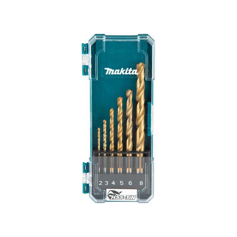 MAKITA D-72833 : ชุดดอกเจาะเหล็ก 6 ดอก/ชุด (ขนาด 2-8 มม.)