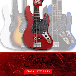 Century เบส CB-23 ขนาด 4 สาย ทรง JAZZ BASS มีให้เลือกหลายสี ฟรี กระเป๋าใส่เบส / สายแจ๊ค - ส่งด่วน มีปลายทาง