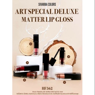 exp06/2022 พร้อมส่ง Sivanna Colors HF562 Art Special Deluxe Matter Lip Gloss ลิปจุ่มเนื้อแมท EXP06/2022