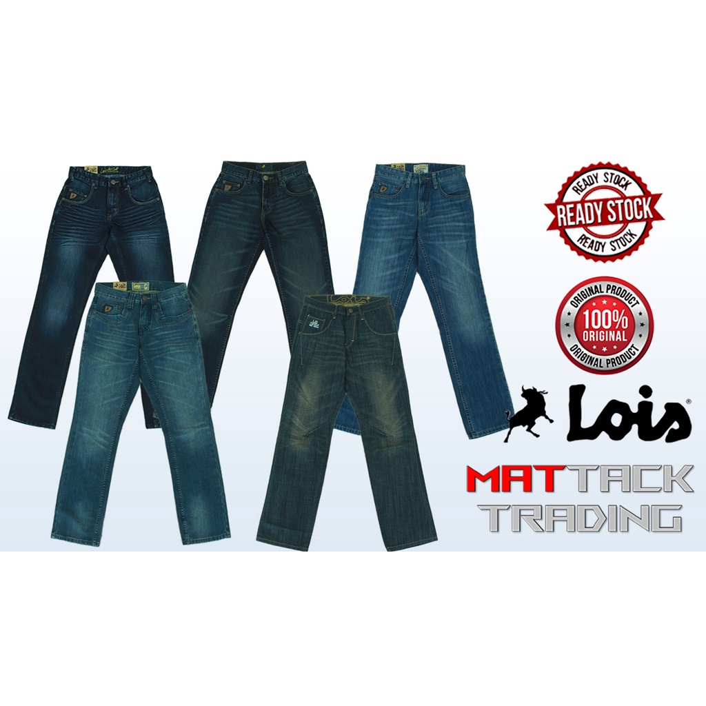 LOIS MEN RELAXED LOW JEANS LOIS SELUAR JEANS RELAXED LOW