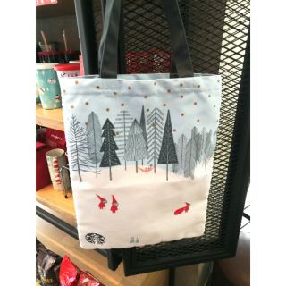 กระเป๋าผ้า Starbucks MI-SANTA BLUE TOTE Christmas 2018