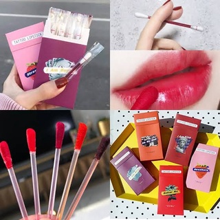 (ใส่โค้ด SBVBN2 ลด 10%) ลิปคอตตอนบัต ลิปทิ้น กันน้ำ ติดทนมาก ไม่ติดแมส Cotton swap lip tint