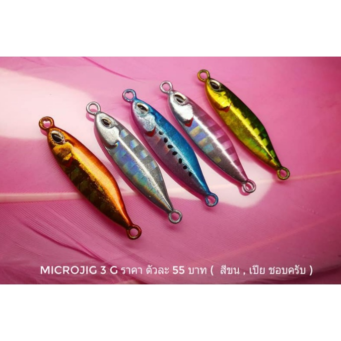 เหยื่อไมโครจิ๊กทรงยอดนิยมไมโครจิ๊ก3,5,10,14,21,28กรัมmicrojig3g - 28 g  แอคชั่นดี ตกสีขนหรือไอ้เปียก็แจ่มจนถึง SLJ