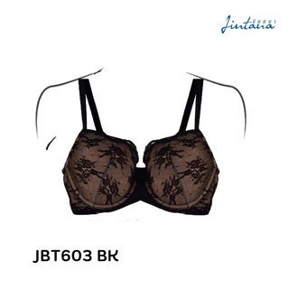 Jintana เสื้อชั้นใน (เสริมโครง) รุ่น Maxi รหัส JBT603 สีดำ