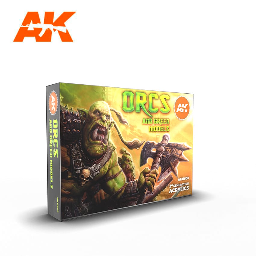 สี AK - AK11600 ORCS และโมเดลสีเขียว