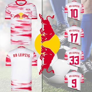 เสื้อกีฬาแขนสั้น ลายทีมชาติฟุตบอล Leipzig 3RD 2020-2021-2022 ชุดเหย้า สําหรับผู้ชาย