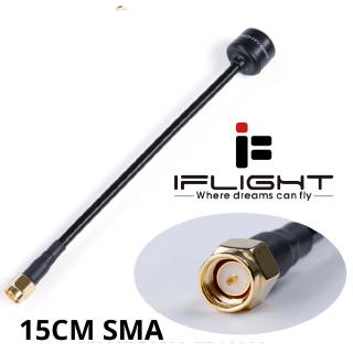 Iflight เสาอากาศรับสัญญาณ FPV 2dBi RHCP SMA MX15-SMA 5.8G 15 ซม.