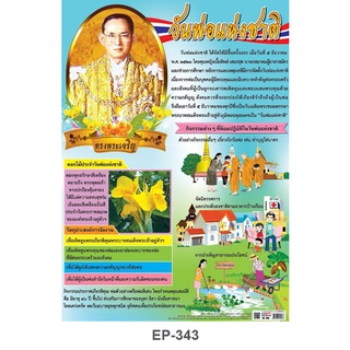 ภาพประกอบการศึกษา ภาพโปสเตอร์ วันสำคัญของไทย และวันสำคัญทางพระพุทธศาสนา เนื้อพลาสติกพีพี