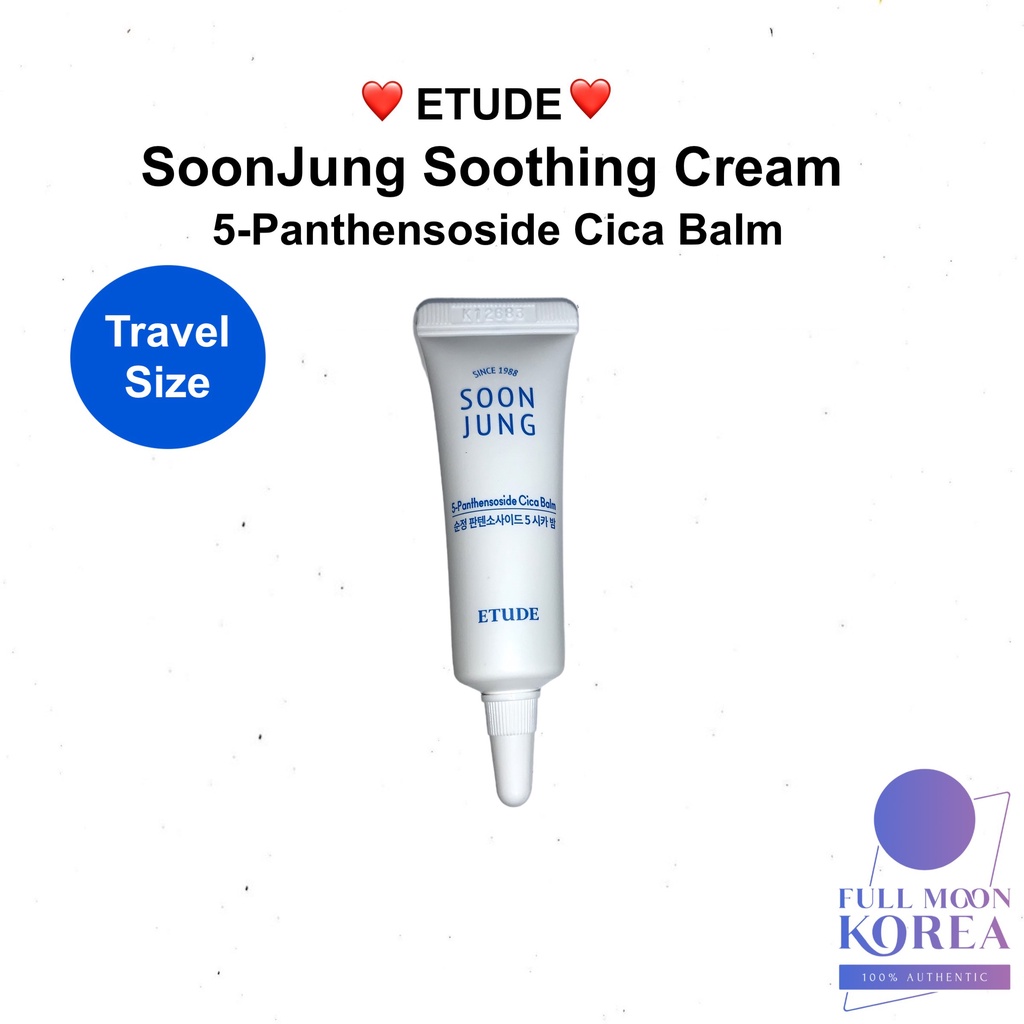[Etude] SoonJung 5-Panthensoside Cica Balm 10ml ตัวอย่างขนาดพกพา / soon jung Soothing Cream / Moistu