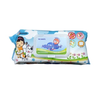 Sukina Petto Pets Wipes Original​ (70แผ่น) ผ้าเปียก ทำความสะอาดสัตว์เลี้ยง