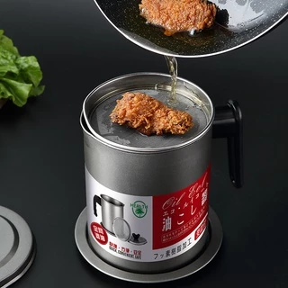 Dear Home หม้อกรองน้ำมันสแตนเลส ที่เก็บน้ำมันใช้แล้ว