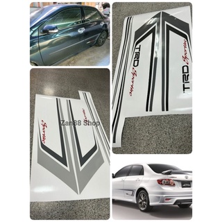 สติ๊กเกอร์ ข้างรถ TOYOTA ALTIS ปี 2012 - 2013