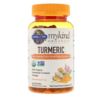 Garden of Life, Mykind Organics, Turmeric Response Gummy 120 Vegan Gummy Drops