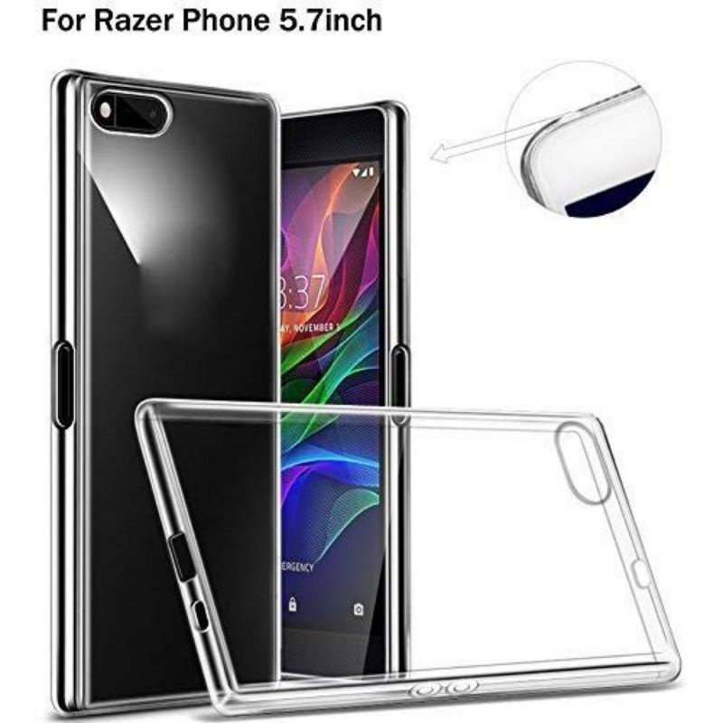Razer Phone 2 Ultrathin Premium Clear Cover Silicone Softcase