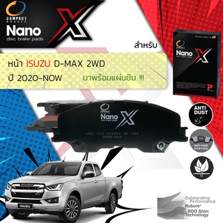 Compact รุ่นใหม่ผ้าเบรคหน้า ISUZU DMAX, D-Max 2WD ปี 2020-Now Compact NANO X DEX 773 ปี 20,21,63,64