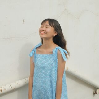 baby blue dress เดรสทรงปลายบาน