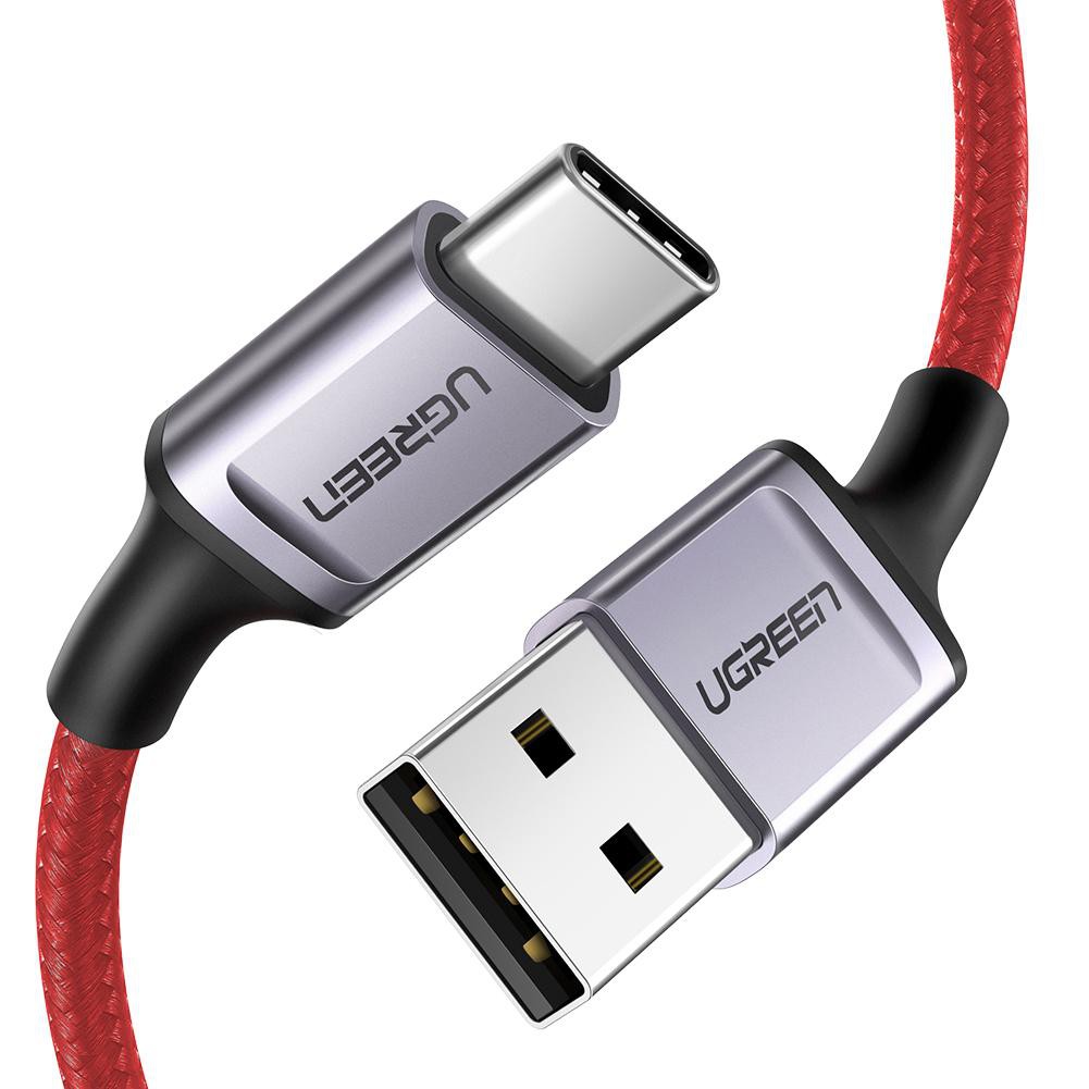 UGREEN(1m,60184) สายชาร์จ USB Type C Cable for Redmi Note 8, Samsung Galaxy S10+