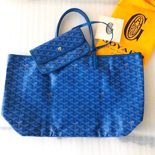 Used like New! แท้💯Goyard St Louis Tote PM in Light Blue