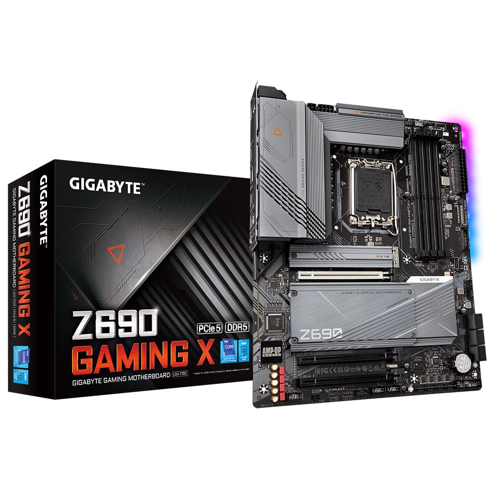 MAINBOARD (เมนบอร์ด) 1700 GIGABYTE Z690 GAMING X รับประกัน 3 - Y