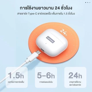 【พร้อมส่งจากไทย】Lenovo LP40 PRO หูฟัง TWS หูฟังบลูทูธ ไร้สายบลูทูธ 5.1 เวอร์ชันใหม่ LP40 พร้อมไมค์ IPX5