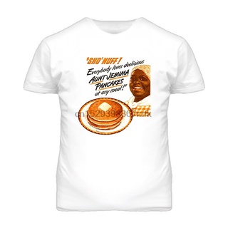 เสื้อยืด พิมพ์ลาย Aunt Jemima Pancakes Breakfast Any Meal ตลก สําหรับปาร์ตี้สามารถปรับแต่งได้