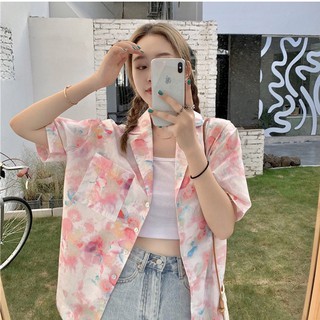 เสื้อเที่ยวทะเล รุ่น DX-1433 เสื้อแฟชั่นทรงหลวม แฟชั่นฤดูร้อ…