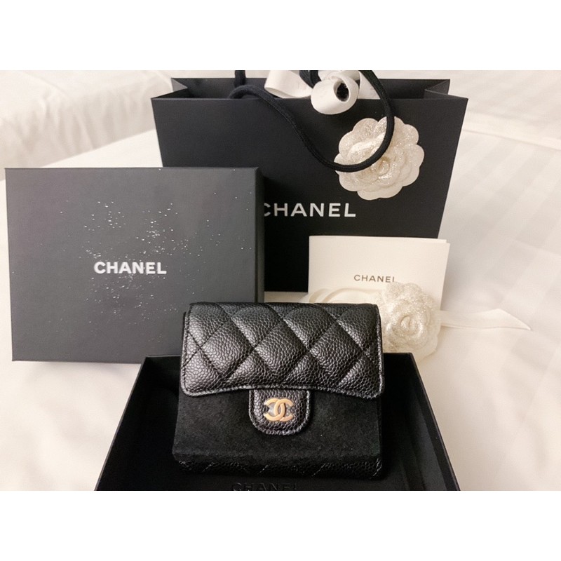 ❌ขายแล้ว!!! Chanel caviar wallet 3 พับ Holo29 ใหม่