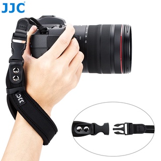 JJC ST-1 สายคล้องมือแบบปลดเร็วสำหรับกล้อง DSLR สายรัดข้อมือ นีโอพรีน แบบนิ่มแบบปล่อยเร็วสำหรับกล้อง Canon EOS R10 R8 R7 R6 Mark II R5 R5C R3 RP R 850D 760D 750D 700D 650D 600D 200D II 90D 80D 77D 70D 60D Nikon Z30 Z50 Z7 Z6 II Sony a7R IV a7 IV a7S III II