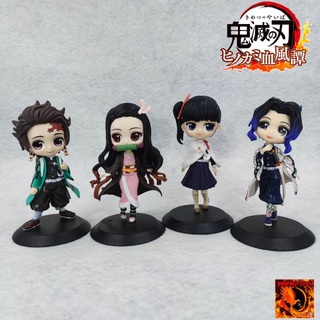 โมเดล ดาบพิฆาตอสูร Yaiba Qposket 3 สาว เนซึโกะ + คานาโอะ + ชิโนบุ ขนาด 14 - 16 Cm. งานดี น่ารัก พร้อมส่ง