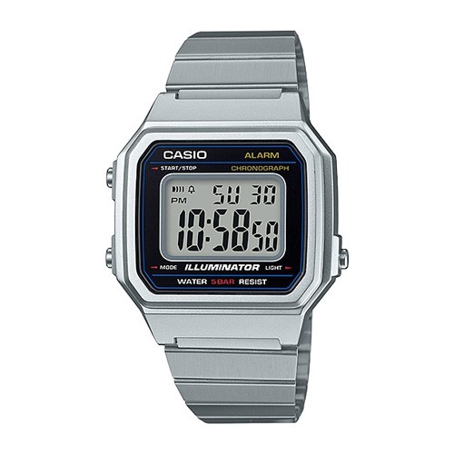 Casio Standard Digital นาฬิกาข้อมือ สายสแตนเลส รุ่น B650WD,B650WD-1A,B650WD-1ADF