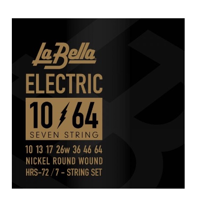LA BELLA HRS72 7string 10-64 ชุดสายกีตาร์ไฟฟ้า