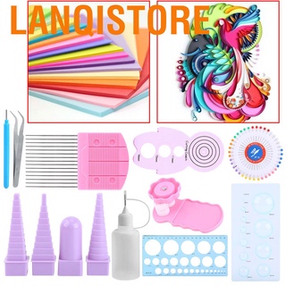 Lanqistore Strips Quilling Diy ชุดอุปกรณ์สําหรับงานหัตถกรรม