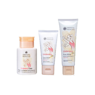 เซทดูแลใต้วงแขนที่ทุกคนหลงรัก Oriental Princess Set 3 Items Underarm Care Gentle Wash Enriched 100g + Cream Enriched 50g + Toning Essence 120ml.