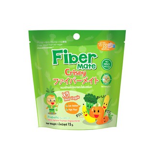 โปรโมชั่น : Fiber Mate Crispy ขนมผักผลไม้อบกรอบ 15 กรัม