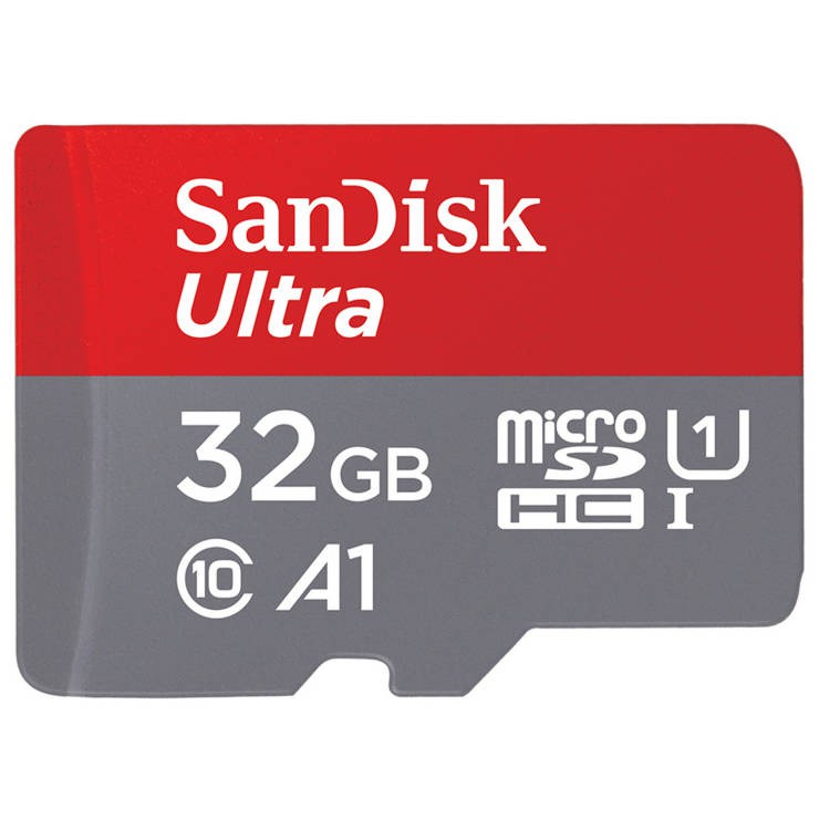 SanDisk ไมโคร SD การ์ด คลาส 10 ความจุ 32GB. Micro SD Card Class 10 32GB.