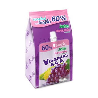 เจเล่ บิวตี้ เยลลี่คาราจีแนน ผสมวิตามิน เอ ซี อี 240 กรัม แพ็ค 3 ซอง Jele Beautie Vitamin Ace 240 g x 3